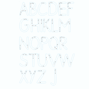 1x Sonderposten 26 große Buchstaben - Alphabet A-Z (je 80 cm hoch)