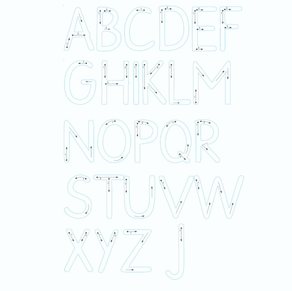 1x Sonderposten 26 große Buchstaben - Alphabet A-Z (je 80 cm hoch)