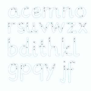 1x Sonderposten 26 kleine Buchstaben - Alphabet a-z