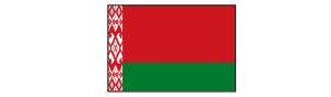 Belarus mit Hauptstadt und Flagge