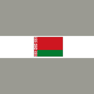 Belarus mit Hauptstadt und Flagge
