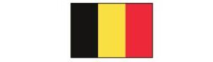 Belgien mit Hauptstadt und Flagge