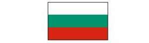Bulgarien mit Hauptstadt und Flagge