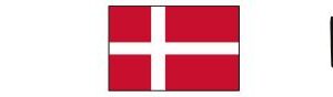 Dänemark mit Hauptstadt und Flagge