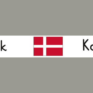Dänemark mit Hauptstadt und Flagge