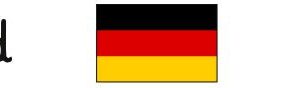 Deutschland mit Hauptstadt und Flagge