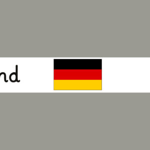 Deutschland mit Hauptstadt und Flagge