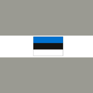 Estland mit Hauptstadt und Flagge