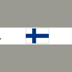 Finnland mit Hauptstadt und Flagge