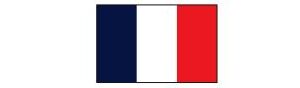 Frankreich mit Hauptstadt und Flagge