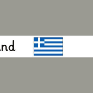 Griechenland mit Hauptstadt und Flagge