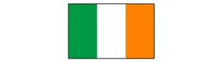 Irland mit Hauptstadt und Flagge