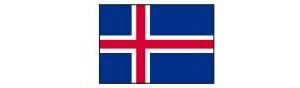 Island mit Hauptstadt und Flagge