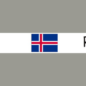 Island mit Hauptstadt und Flagge