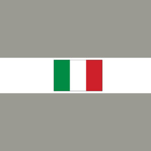 Italien mit Hauptstadt und Flagge