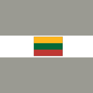 Litauen mit Hauptstadt und Flagge