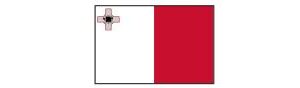 Malta mit Hauptstadt und Flagge