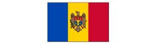Moldau mit Hauptstadt und Flagge