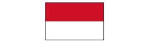 Monaco mit Hauptstadt und Flagge