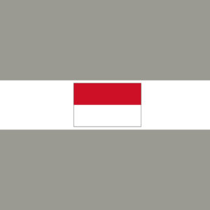 Monaco mit Hauptstadt und Flagge