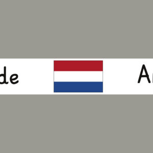 Niederlande mit Hauptstadt und Flagge