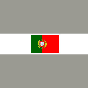 Portugal mit Hauptstadt und Flagge