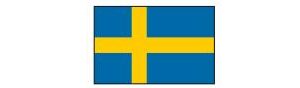 Schweden mit Hauptstadt und Flagge