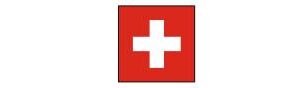 Schweiz mit Hauptstadt und Flagge