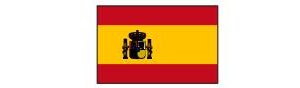 Spanien mit Hauptstadt und Flagge
