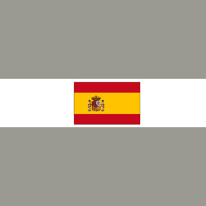 Spanien mit Hauptstadt und Flagge