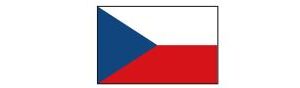 Tschechien mit Hauptstadt und Flagge