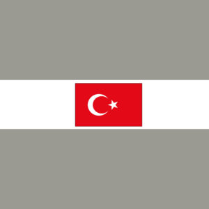 Türkei mit Hauptstadt und Flagge