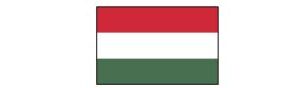 Ungarn mit Hauptstadt und Flagge