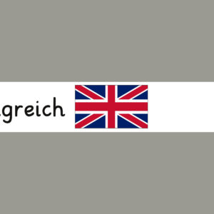 Vereinigtes-Königreich mit Hauptstadt und Flagge