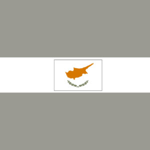 Zypern mit Hauptstadt und Flagge